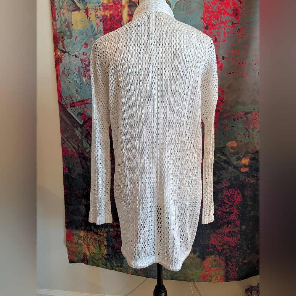 Issey Miyake Pleats Please White Zip Up Top / Jacket - Picture 5 of 10